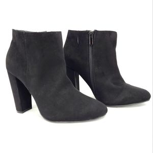 Torrid Black Faux Suede High Heel Bootie Size 9 (wide width)